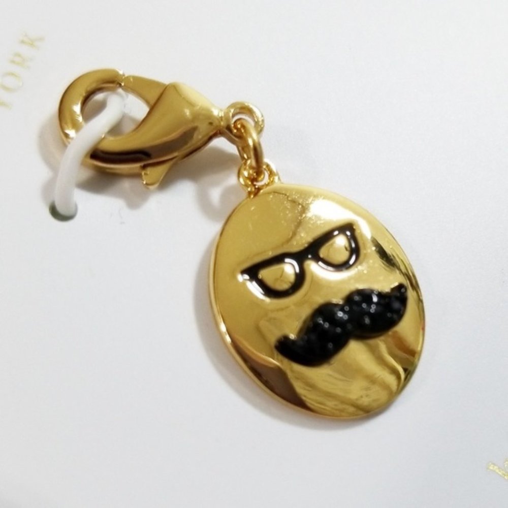 Kate Spade How Charming Mustache & Glasses Charm - Picture 2 of 3